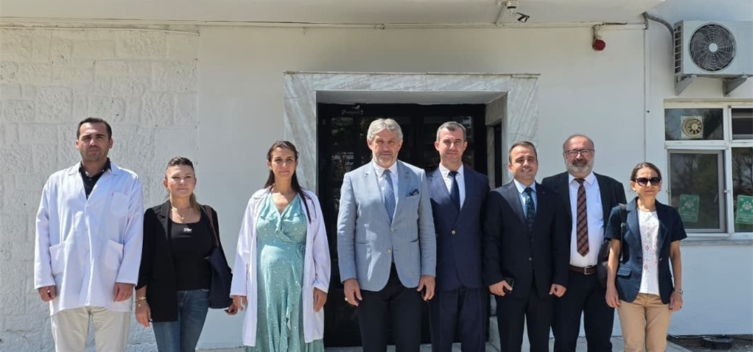 DESTEK HİZMETLERİ DAİRE BAŞKANI SAYIN KADİR GURBETÇİ, İNŞAAT EMLAK DAİRE BAŞKANI SAYIN GÖKÇEN YAZICI VE İL TARIM VE ORMAN MÜDÜRÜ SAYIN İSLAM KÖSE KURUMUMUZU ZİYARET ETTİLER