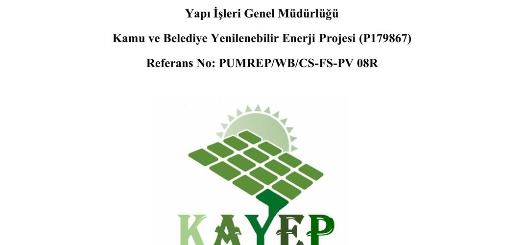 Çevre Şehircilik ve İklim Değişikliği Bakanlığı Hibe Projesiyle Kurum Müdürlüğümüze Güneş Enerjisi Santrali (GES) Kuruluyor