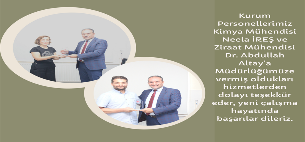 Personellerimize veda programı düzenlendi