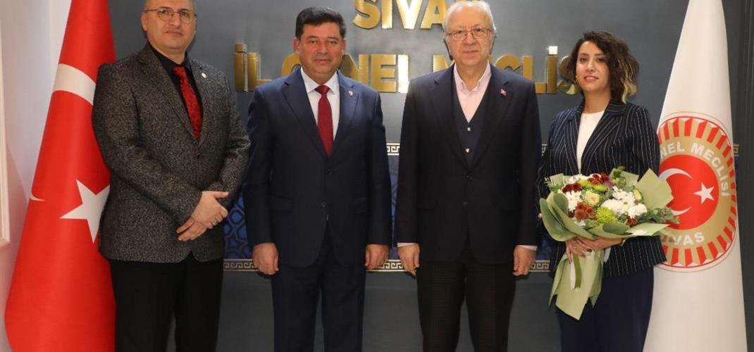 Sivas İl Genel Meclisi Başkanı Sayın Mehmet ŞARKIŞLA Beyi Makamında Ziyaret Ettik.